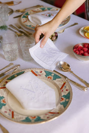 Mafra placemats with embroidered letters